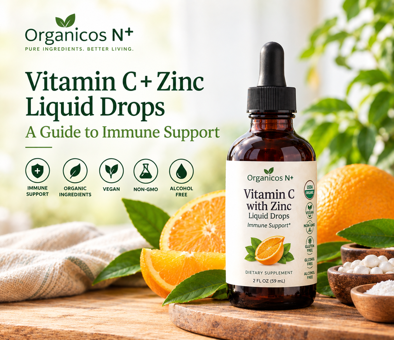 Vitamin C with Zinc Liquid Drops